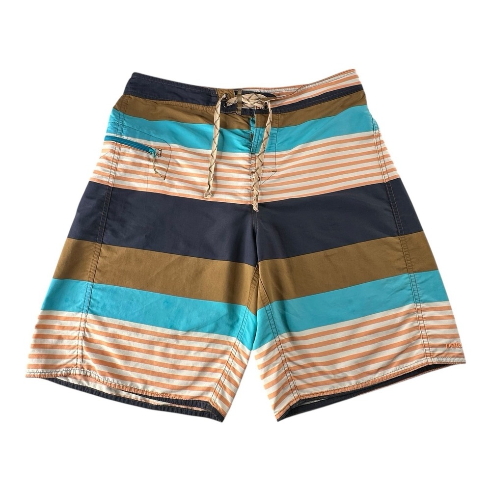 PATAGONIA‎ Mens Stretch Wavefarer Striped Board Swim Shorts Trunks Size 32